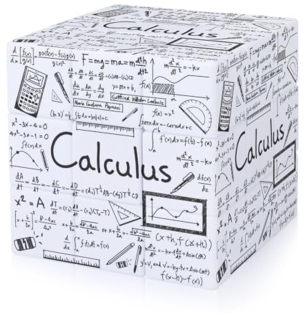 Géométrie mathématique Geek Calculus Cube puzzle 3 x 3 vitesses avec coin lisse rotatif ABS Logic Cube Portable Bureau Teaser Soulagement du stress Jeu de loisirs pour une utilisation quotidienne de