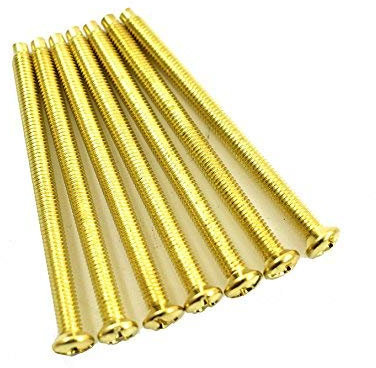 Pack of 50 M3.5 x 50mm Brass Screws Electrical Light Switch Plug Socket Plates