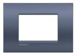 BTicino Placca Livinglight Air 3 Moduli, Blu