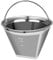 Filtre à café permanent en acier inoxydable réutilisable #4 pour cuisinart, Ninjia, Mr.Cafee, Hamilton Beach et Black & ‿Decker 6-12 tasses