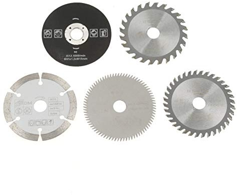 Kreissägeblätter, 5Pcs 85mm Sägeblatt Innendurchmesser 15mm Mini Carbide Kreissägeblatt für Schneidwerkzeug