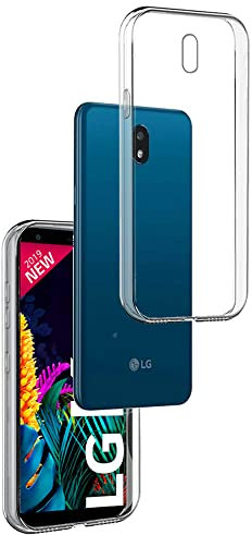 REY - Funda Carcasa Gel Transparente para LG K30 2019, Ultra Fina 0,33mm, Silicona TPU de Alta Resistencia y Flexibilidad