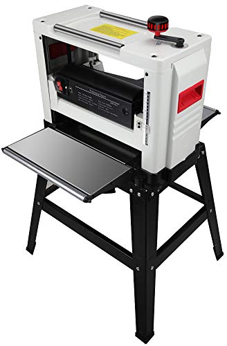 Anbull 12 Dickenhobel, 1500W Abricht und Dickenhobel, Hobelmaschine Mit Halterung,Maximale Schnitttiefe / -breite 0~3 mm / 318 mm,planer Blattgeschwindigkeit 9000 U/min,230V,50Hz