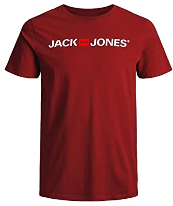 JACK & JONES T-Shirt avec Logo Jjecorp pour Homme - Rouge - Medium