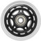 SSCYHT 8 Pack 80 mm 80A Replacement Inline Skate Wheels Freestyle Roller Skating Replacement Wheels,PU Wheels with Bearings ABEC 7 ​for ​Luggage Trolley,Schwarz