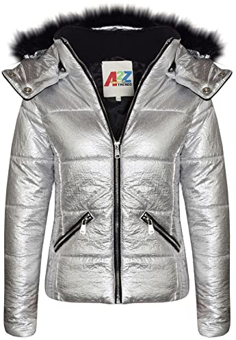 A2Z 4 Kids Quilted Puffer Coat Padded Parka Jacket - Jacket Puffer 414Foil. 13