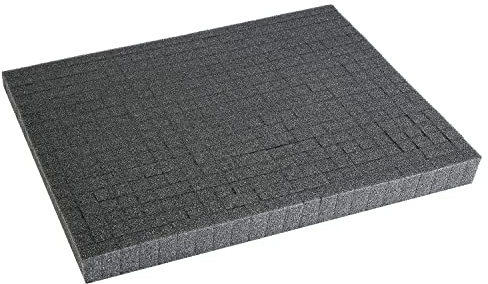 HMF 1458G-30 Rasterschaumstoff ohne Rahmen, Würfelschaum, 345 x 275 mm, Koffereinlage, Tabletop, Höhe: 30 mm
