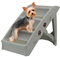 NAIZY Escaleras Plegables para Mascotas - Altura 49cm - Capacidad de Carga 75kg - Gris