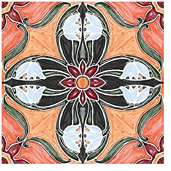 Wall Tile Stickers Peel and Stick Lilac Stamen 20 X 20cm（5pcs） Self-Adhesive Waterproof Home Decoration DIY Living Bedroom Splashbacks Room Decor Wall Kitchen Bathroom