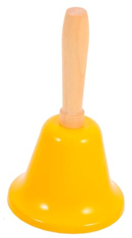 PRETYZOOM Christmas Bells Service Call Bell Christmas Metal Bell Dinning Table Decor Eve Bell Hand Call Bell Reception Bell Gold Cutlery Christmas Party Supplies Hand Bell Child Outdoor Wood
