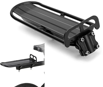 Vélo Porte Bagage,Porte-Bagages VTT, Réglable Porte-Bagages, Porte Bagages Vélo Pliant, Porte Bagages De Vélo en Alliage D'Aluminium à,pour Vélo de 24 à 29 Capacité Maximale 10kg