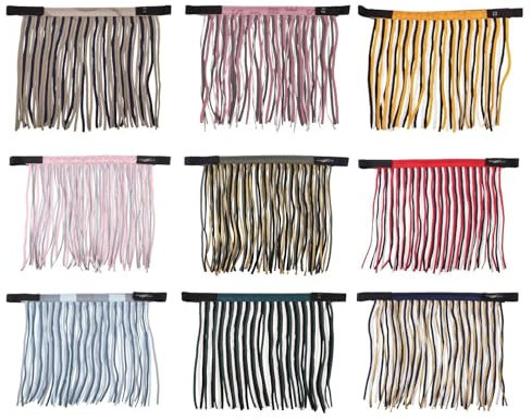 netproshop Fliegenschutz Shetty Fliegenfransen m. Klettverschluss z. Befestigung am Halfter, Groesse:Shetty, Farbe:Wave