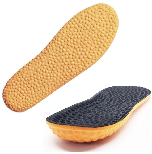 Goofort Hi-Boost Memory Foam Einlagen: Leichte, dicke Einlagen für Damen und Herren. 3D-Xpain gepolsterte Schmerzlinderung bei Plantarfasziitis. Für Arbeit, Sport, Trainer, Stiefel. Bequem im Stehen