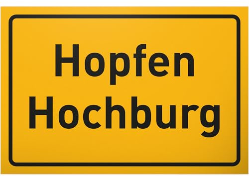 DankeDir! Hopfen Hochburg - Schild 30 x 20 cm - Geschenk Party Alkohol Requiste JGA Photo Booth Fotobox - lustiger Spruch Geburtstagsdeko Partydeko Geschenkidee Geburtstagsgeschenk