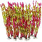 Yitaocity Lot de 10 grandes plantes artificielles en plastique - 30,5 cm de haut - Plantes aquatiques pour aquariums - Décoration d'aquarium (rouge vin)