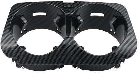Osompar Center Console Cup Holder Insert (Carbon Fiber) Compatible with 2015-2021 Mercedes-Benz W205 W213 W253 W257 W447 C E GLC Class Replaces A2056800691