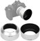 45 Mm 1,8 Kunststoff 45 Mm F1,8 Gegenlichtblende Lh-40B Qualität Tragbare Kunststoff Gegenlichtblende Für M.Zuiko 45 Mm F1,8 (Silver)