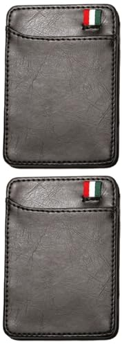 Holibanna 2 STK Portmonee Herren Magische Geldbörse Geldbörsen Für Männer Fahrzeughalter Männlich