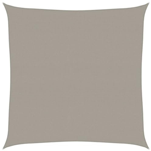 vidaXL Voile d'ombrage 160 g/m² carré Gris Clair 4,5x4,5 m PEHD, Voile de Soleil, Voile d’ombrage, Store de Patio, Voile de Pare-Soleil