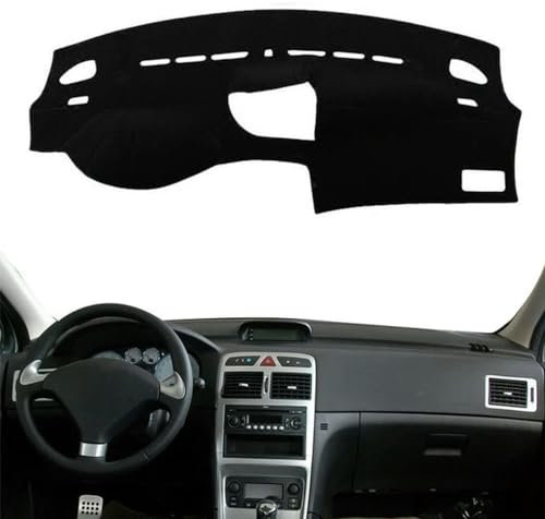 joysperous - Cubierta para salpicadero de Coche Cubiertas Interiores antiarañazos para salpicadero - Apto para Peugeot 307 307SW 307CC 2002-2007 2008
