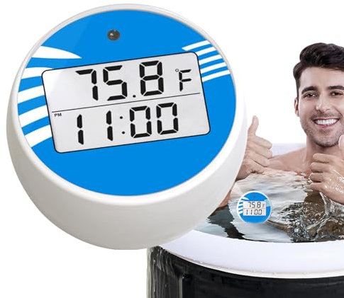 Wpsagek Schwimmende Thermometer für Eisbäder, schwimmende Pool-Thermometer | Wasserdichte Schwimmthermometer, Bade- und Poolthermometer,Digitale Wasserthermometer, Eisbad, kaltes Tauchzubehör zum