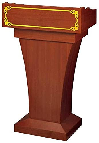 XAoSCd Rednerpult-Podiumständer, Holzrednerpult, Stehpult Aus Holz Mit Schublade Und Offenem Schrank Für Bürorednerpult, Rede, Kirche, Mehrzweck,Light Colour.-B