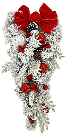 Fall Door Wreaths for outside And Artificial Flowers Spring/Summer Decorative Wreath Front Door Or Interior Wall Decoration Heart Foam Wreath (RD1-b, A)