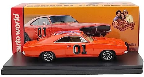 Auto World 1/43 for Charger General Lee 1969 AWRSS1151 Resin Toys Car Models Miniature Hobby Collectible Limited Gifts