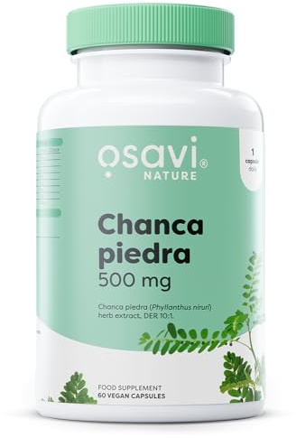 Osavi Chanca Piedra 500 mg – 60 Vegan Capsules | Traditional Herb for Kidney & Gallbladder Health | Supports Detoxification & Urinary Function | Clean Label | Vegan–Friendly