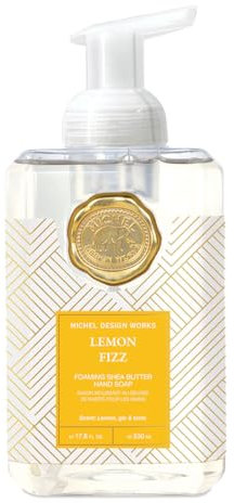 Michel Design Works Savon moussant pour les mains, parfum citron, joli récipient carré avec pompe