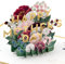Hallmark Muttertagskarte Muttertagskarte für Mama 3D Pop Up Muttertagskarte Blumenstrauß Rot Gold
