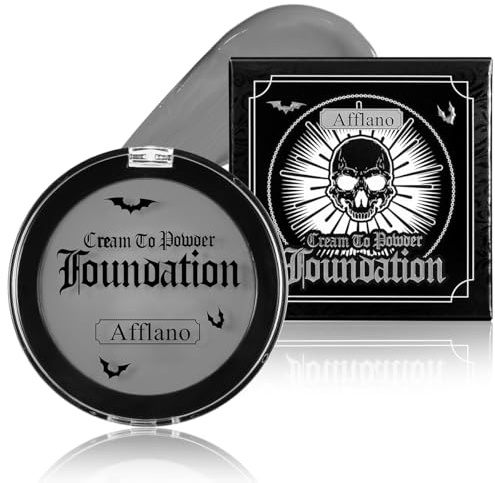 Graue Creme Gesichtsfarbe - ölbasiere High pigmentiert Face Body Paint SFX Halloween Foundaton Makeup für Kinder-Gesichtsbemalung Familien Gothic Horror Zombie Theater Dämonen Kostüme Cosplay Party