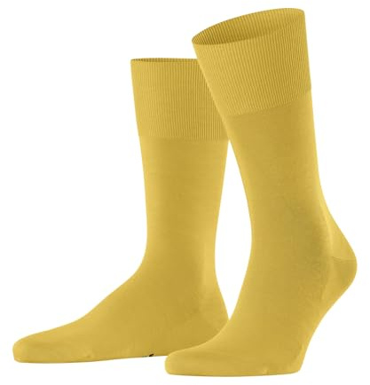 FALKE Herren Socken ClimaWool M So Wolle Lyocell einfarbig 1 Paar, Gelb Banana 1333, 45-46