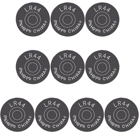 MHADBKH 10Pcs 1.5V LR44 357 357A A76 GPA76 Lithium Button Battery Coin Cell Batteries for Toy Clock Calculators Alkaline Cell