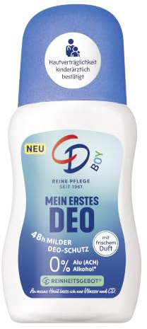 CD Boy Deo Roll-on | Mein erstes Deo | Ohne Aluminiumsalz| 50 ml | 48 h Schutz mit Bio Aloe-Vera-Extrakt und ohne Aluminiumsalze