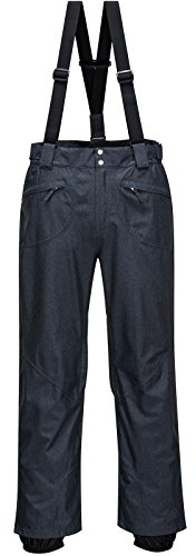 Cox Swain Herren Ski-/Snowboardhose Cooper - 8.000mm Wassersäule 5.000mm Atmungsaktiv!, Colour: Dark Grey, Size: L