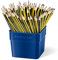 STAEDTLER Bleistift Noris, Hohe Bruchfestigkeit, ergonomische Dreikantform, Rutschfeste Soft-Oberfläche, Wopex-Material, Härtegrad HB, Köcherpackung mit 72 Bleistiften, 183 T72
