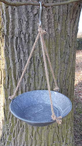 Deko-Impresion Schale zum Hängen Hängeregal Küchenhänger Hängetablett Landhaus 36 cm