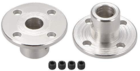 sourcing map 6mm Inner Dia H12*D10 Rigid Flange Coupling Motor Guide Shaft Coupler Motor Connector 2 PCS for DIY Parts