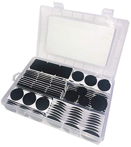 Green Home Rutschhemmende Pads - Möbelgleiter-Sortiment 215-teilig-selbstklebend schwarz - Effektiver Schutz Ihrer Möbel & Stühle