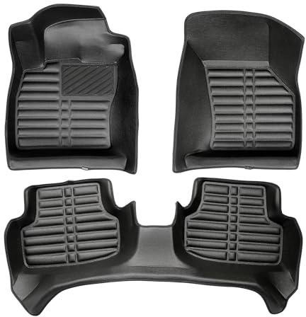 fussmattenprofi Fußmatten für Seat Leon (3.Gen) 2012-2020 TPE-Kunstleder Allwetter Auto Fussmatten, Antirutschmatten Gummimatten, Allwetter Autofußmatten Zubehör