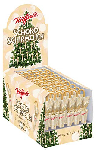 Küfferle Schokoschirmchen Perlenglanz 810g (60 Stück)