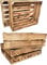 sunnypillow 3er Set Geflammt Holzkisten 50 x 40 x 15 cm Massive Weinkisten in vielen Farben zur Auswahl Holz Kisten Obstkisten Apfelkisten, Holzregal