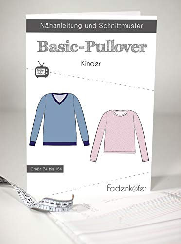 Papierschnittmuster Basic-Pullover Kinder
