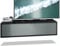 Vladon TV Board Lana 120 Hängeschrank Lowboard 120 x 29 x 37 cm, Made in Germany, Korpus in Schwarz matt, Fronten in Graphit seidenmatt | Große Farbauswahl