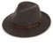 fiebig Dover Traveller Wollfilzhut | Crushable & Waterproof Filzhut mit Ledergarnitur | Outdoor Hat (57-M, Braun-Melange)