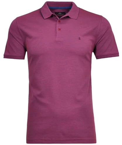 RAGMAN Herren Softknit-Polo modern fit Magenta-485, S