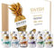 SWISH Cocktails 12 Pack Gift Box - Non-Alcoholic Mocktails, Pre-Mixed Ready To Drink, Pina Colada, Mojito Fizz, Dolce & Banana Spritz, Margarita, Martini - 12 x 150ml Alcohol Free Cocktail Cans