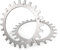 Punte in acciaio inox premium per tosaerba Worx Landroid, Spessore 2 mm modello S/M, miglioramento della trazione e della presa, fori per viti svasate lucidate, dimensioni ruote: diametro 205 mm