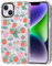 MOSNOVO für iPhone 14 Hülle – Durchsichtige, schlanke, stoßfeste TPU+PC-Handyhülle, [6,6 Fuß Fallschutz/Anti-Abziehen] - Erdbeer-Garten